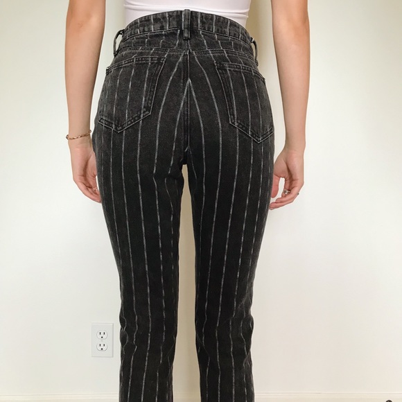 Black striped mom jeans from PacSun - Picture 3 of 5